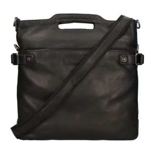 Borsa a tracolla  da uomo In Vera pelle Made in Italy 34x38x3 cm