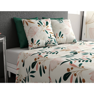 Parure De Drap 3pcs avec Drap Housse 90x190cm 100% Coton 57fils-kano