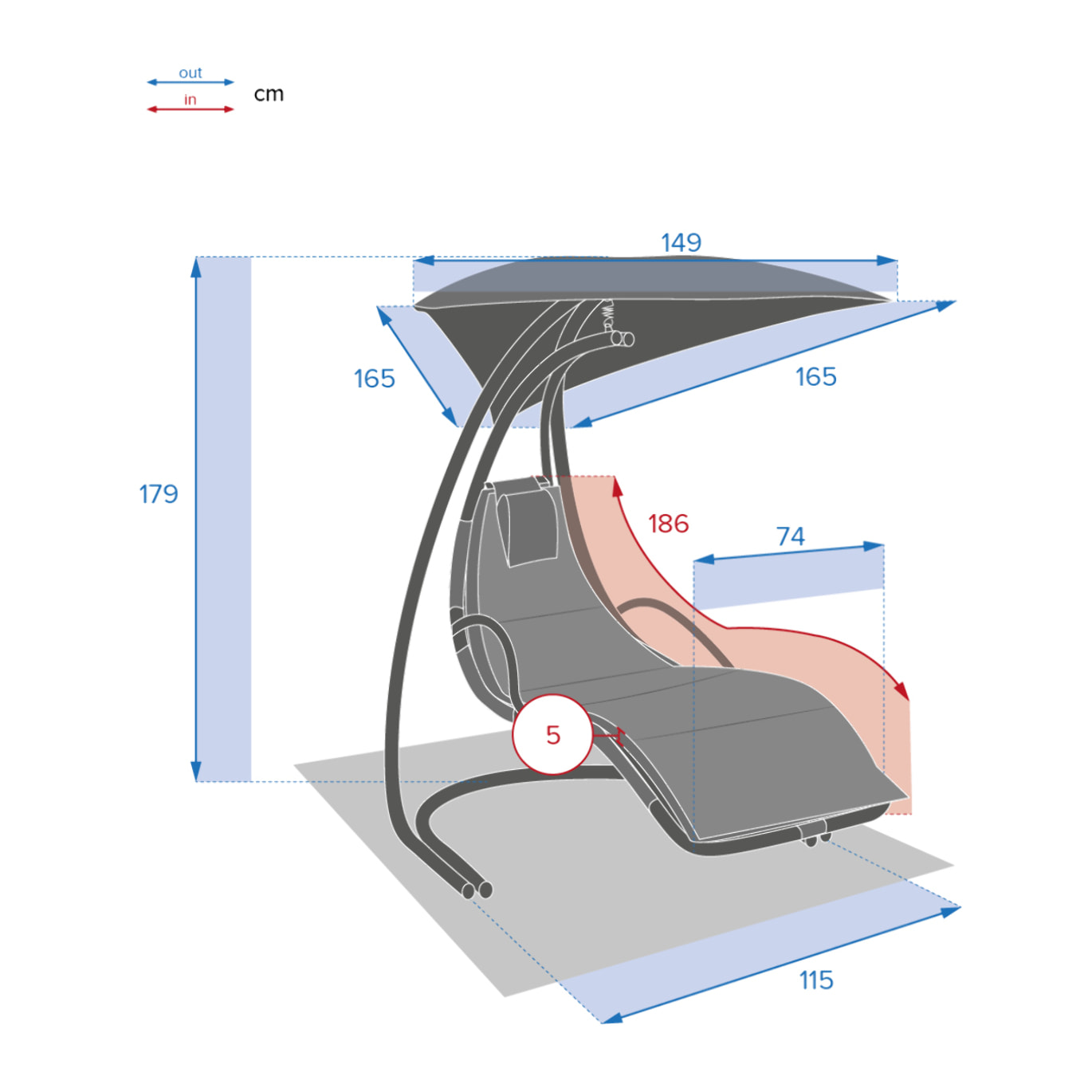 Transat suspendu Majorque Ardoise