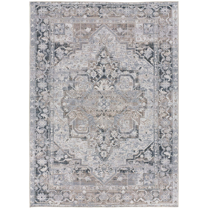 NEILA Alfombra vintage plegable en gris, varias medidas disponibles