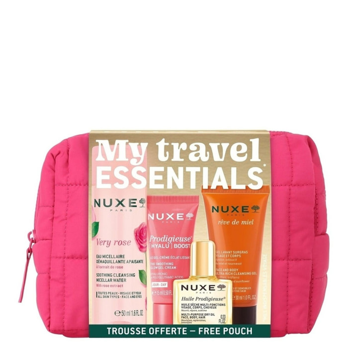 My Travel Essentials - Trousse Voyage  Eau micellaire Démaquillante Apaisante 50 ml + 3 Produits