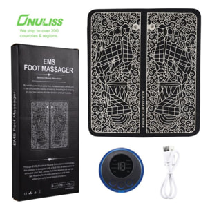 Tapis de massage des pieds automatique electrique Herzberg HG04258