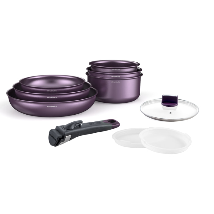 Batterie amovible 10 pièces aubergine