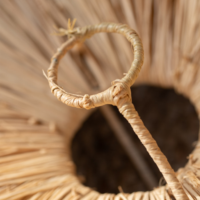 Abat-jour parasol raphia Japandi - Naturel