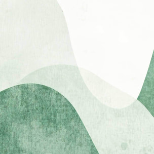 Affiche encadrée décor abstrait vert Affiche + cadre en métal - Noir