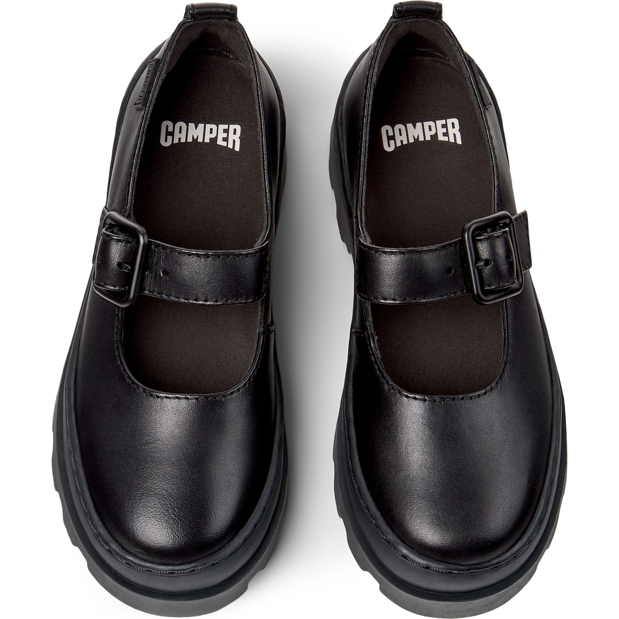 Bailarinas - CAMPER Brutus - Negro - Cuero liso
