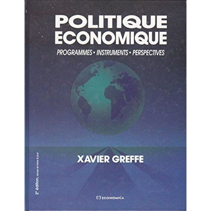 Greffe, Xavier | Politique économique | Livre d'occasion