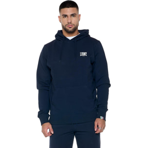 Sudadera de invierno para hombre con capucha y pequeño logo "Basic"