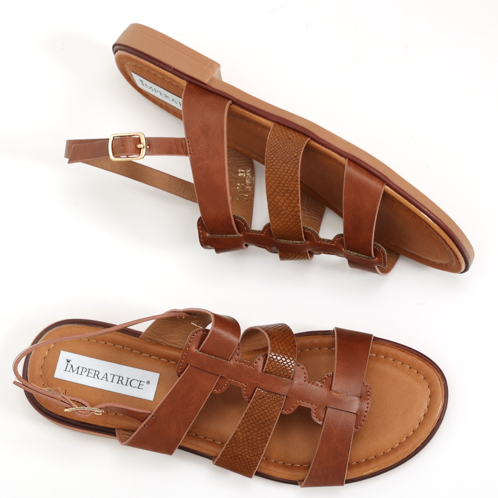 Sandali bassi in simil pelle