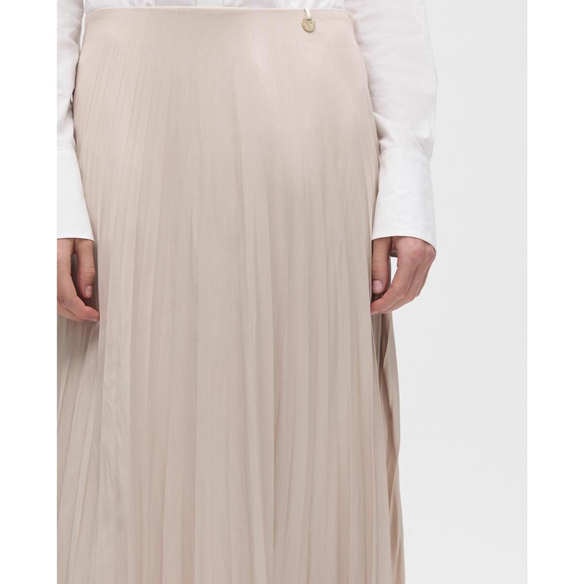 Gonna plissettata effetto cerato