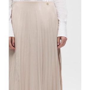 Gonna plissettata effetto cerato