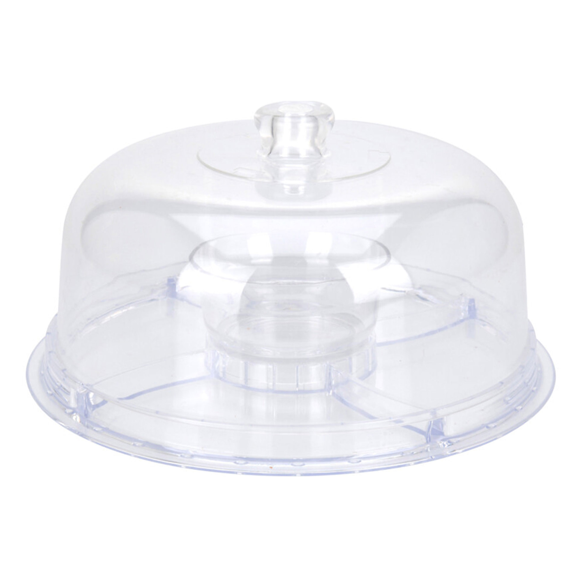 plato para tarta con cúpula multifuncional de 6 usos ø30,5 cm