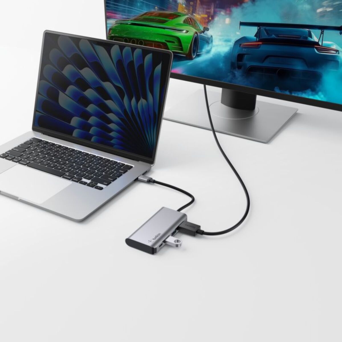 Adaptateur USB C BELKIN USB-C multiport 4-en-1