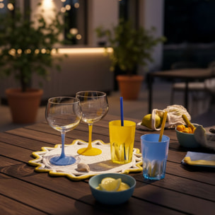 6 verres à eau 40 cl bleus - Summer Pop - Luminarc