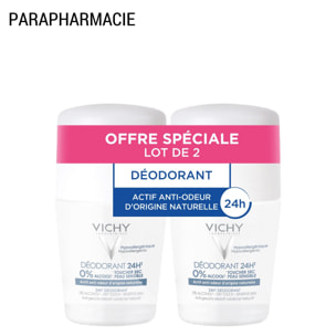 Déodorant 24H Toucher Sec - Roll-On 2x50 ml