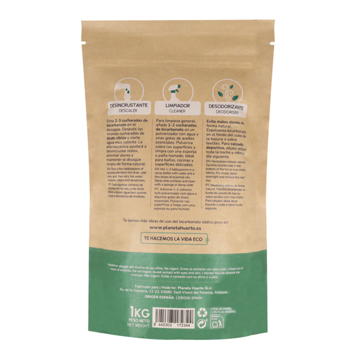 Bicarbonato sódico Planeta Huerto 1 Kg