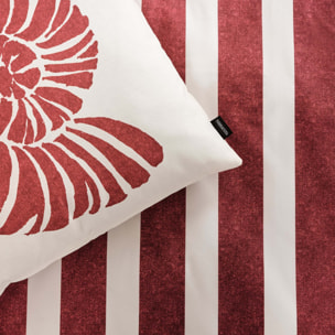 Housse de coussin 100 % coton 50x50 cm Nerja Rojo A