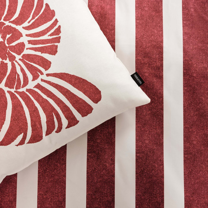Housse de coussin 100 % coton 50x50 cm Nerja Rojo A