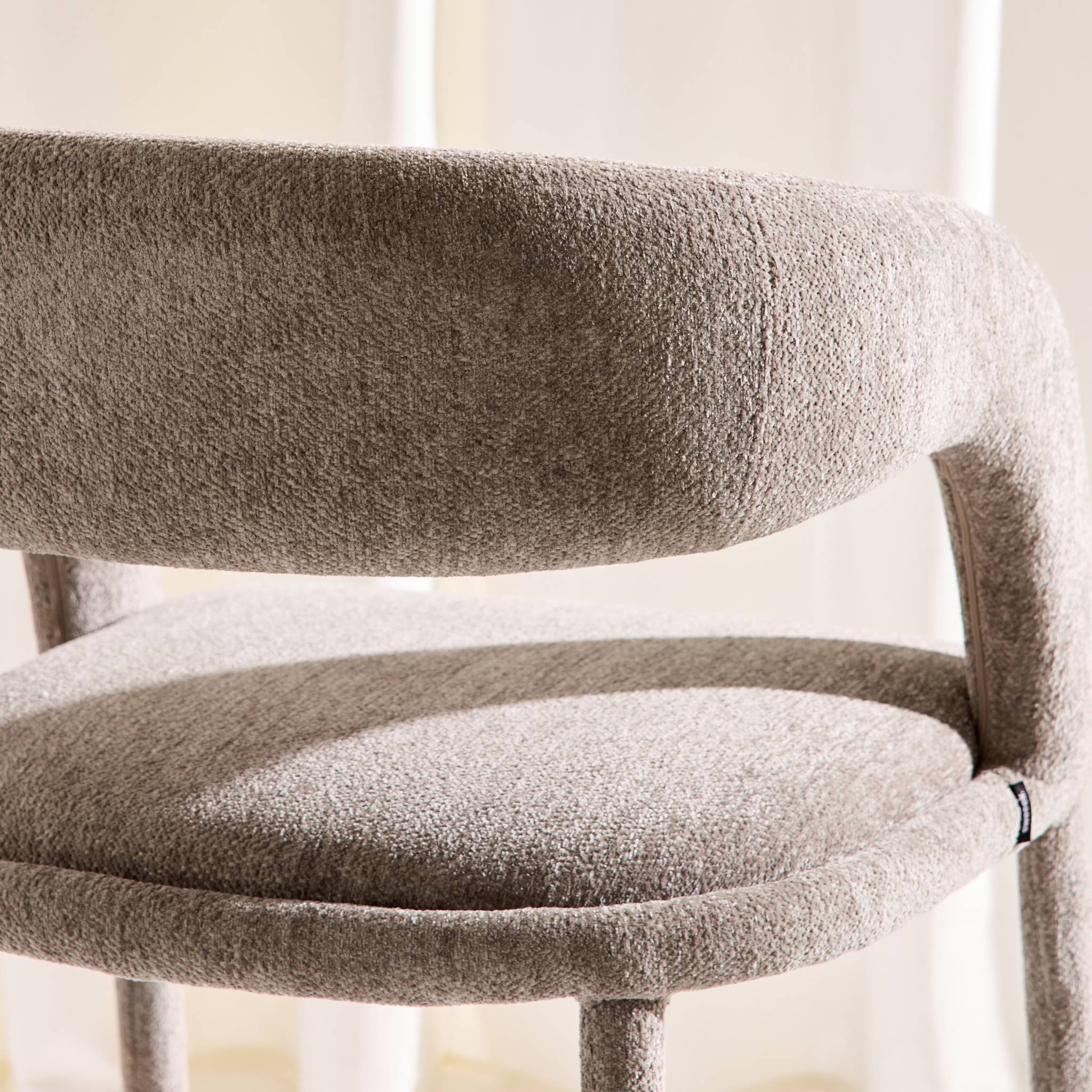 Fauteuil contemporain tissu (lot de 2) ALESSIA