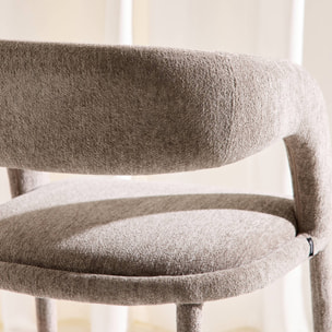 Fauteuil contemporain tissu (lot de 2) ALESSIA