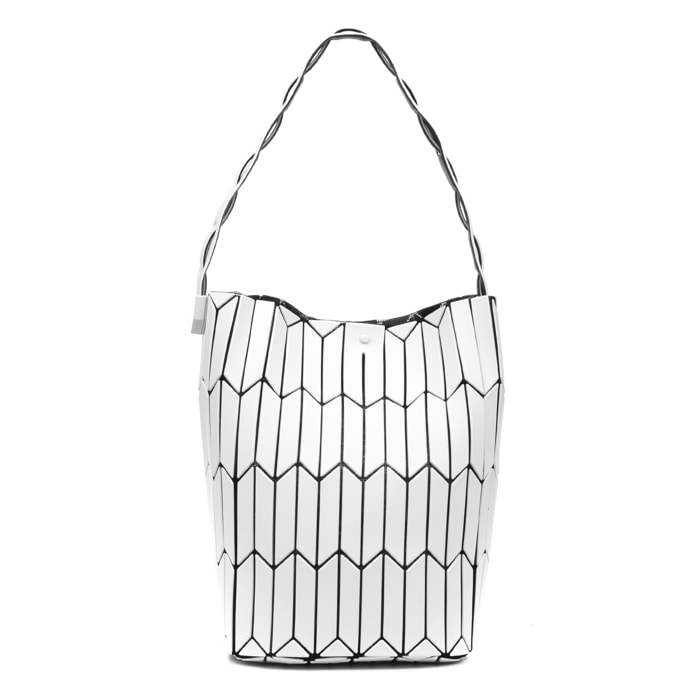 Arroscia bolso de hombro diseño geométrico.