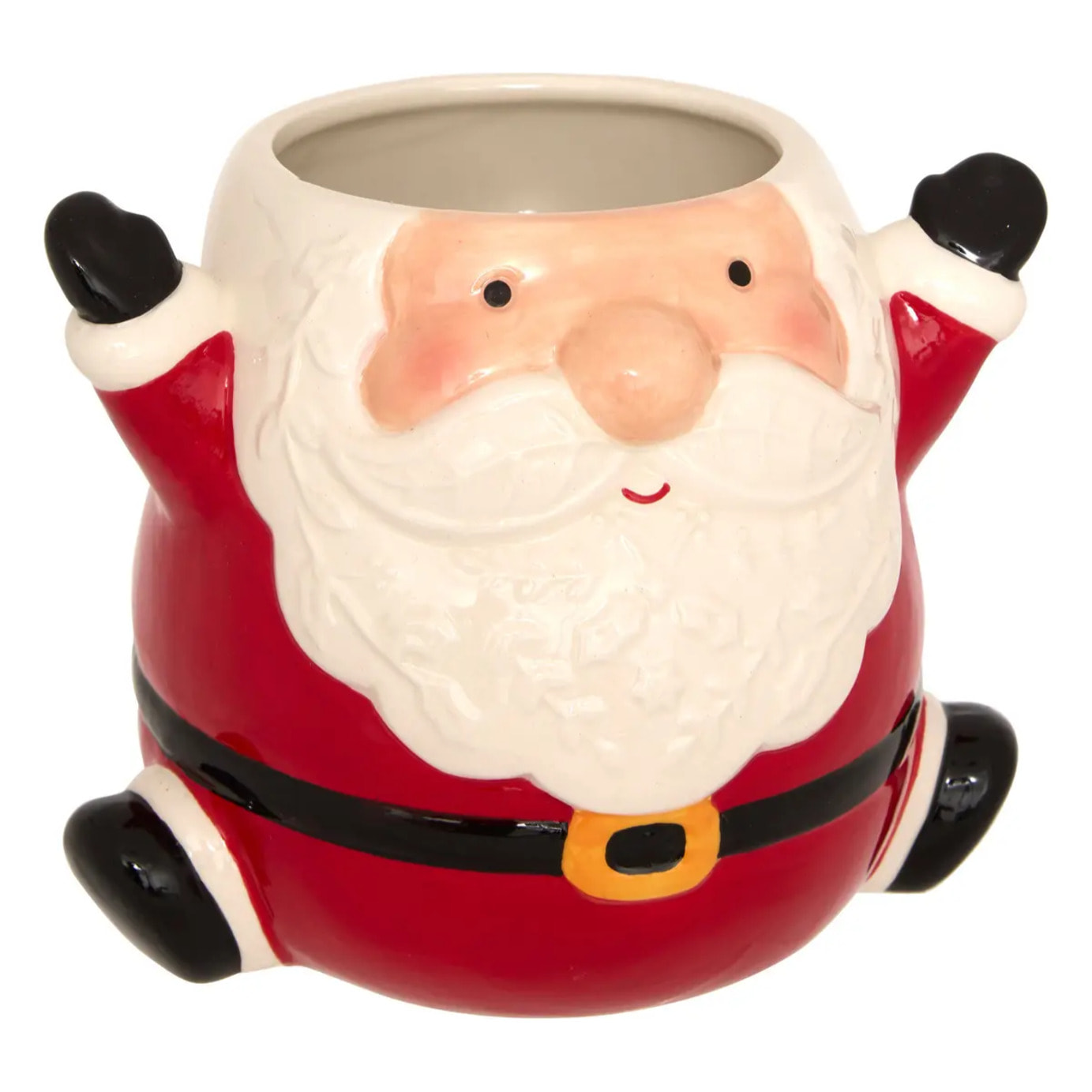 Pot à biscuits père Noël H.23,5cm céramique