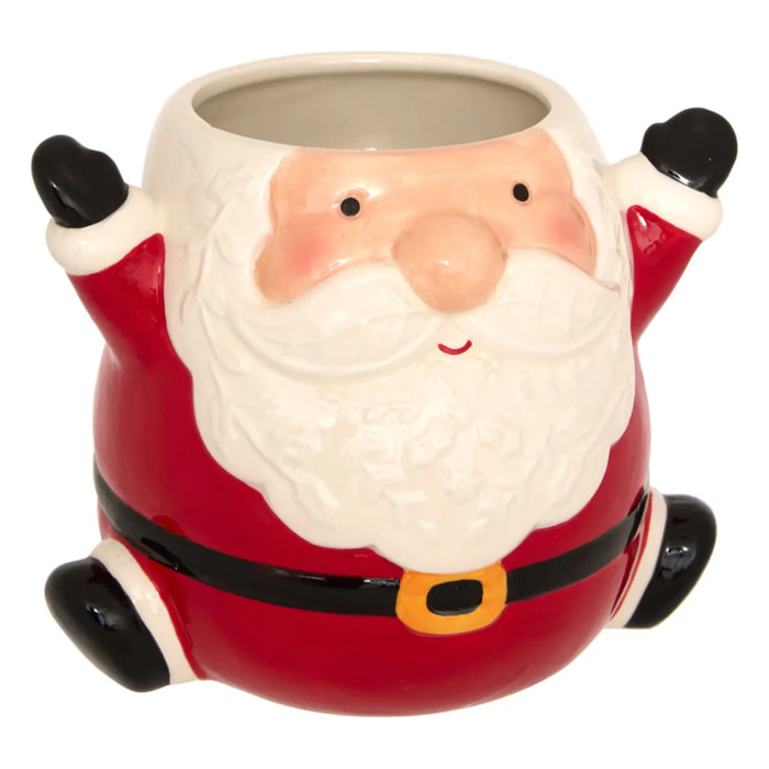 Pot à biscuits père Noël H.23,5cm céramique