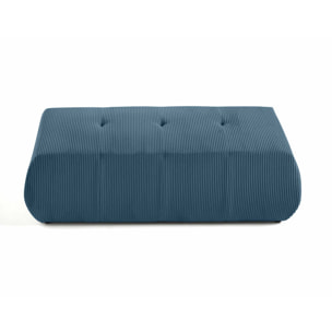 Onyx - pouf d'appoint - en velours côtelé - Bleu