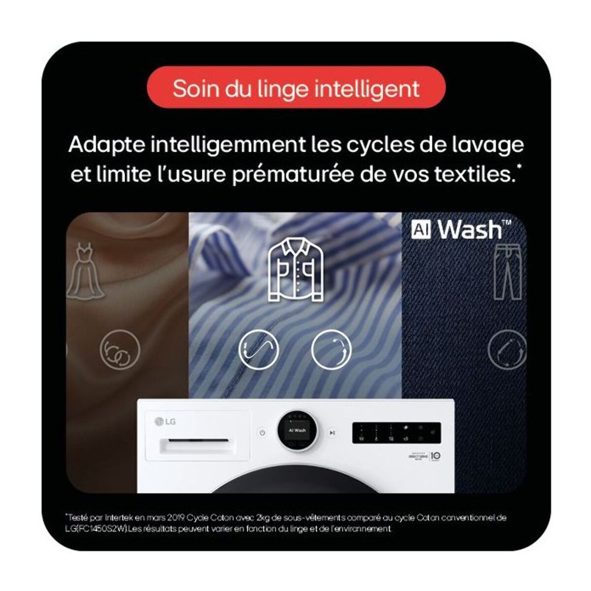 Lave linge hublot LG F14X76BSTA