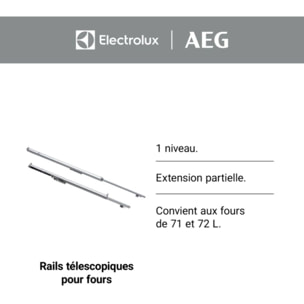 Rails télescopiques ELECTROLUX COULISSANTS E4OHTR111
