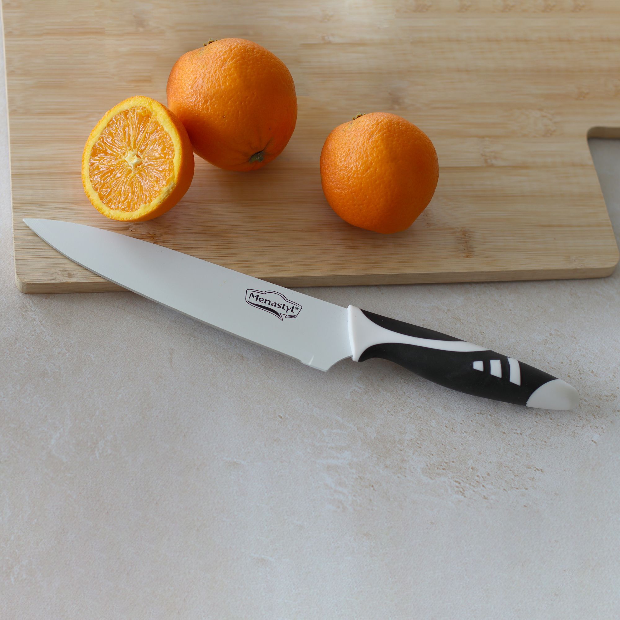 Lot de 3 couteaux et éplucheurs en inox revêtement céramique