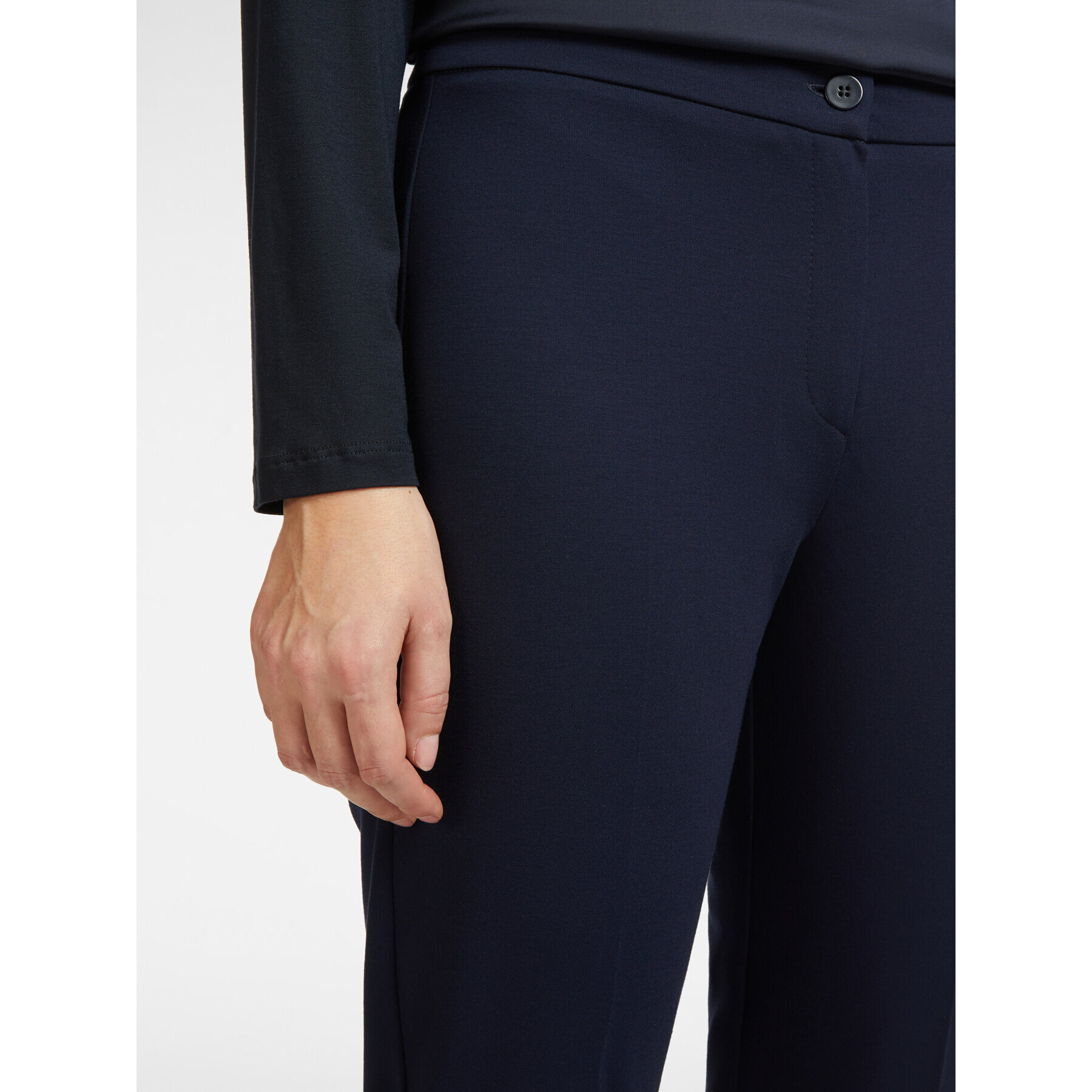 Elena Mirò - Pantaloni slim fit in punto Milano - Blu