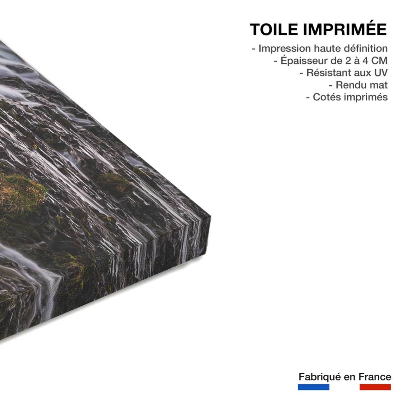 Tableau Islande Beaute bleue Toile imprimée