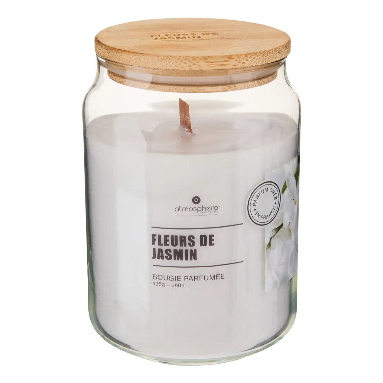 Bougie parfumée 435 g Viky fleurs de jasmin
