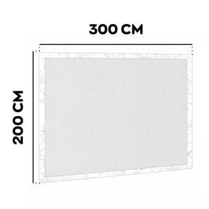 Telo Zanzariera Laterale per Gazebo da Giardino 300x200 cm in PVC Camouflage