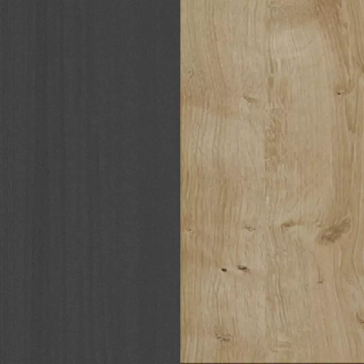 Cómoda Koivu 2 puertas Roble Negro