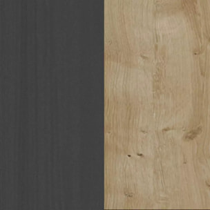 Cómoda Koivu 2 puertas Roble Negro