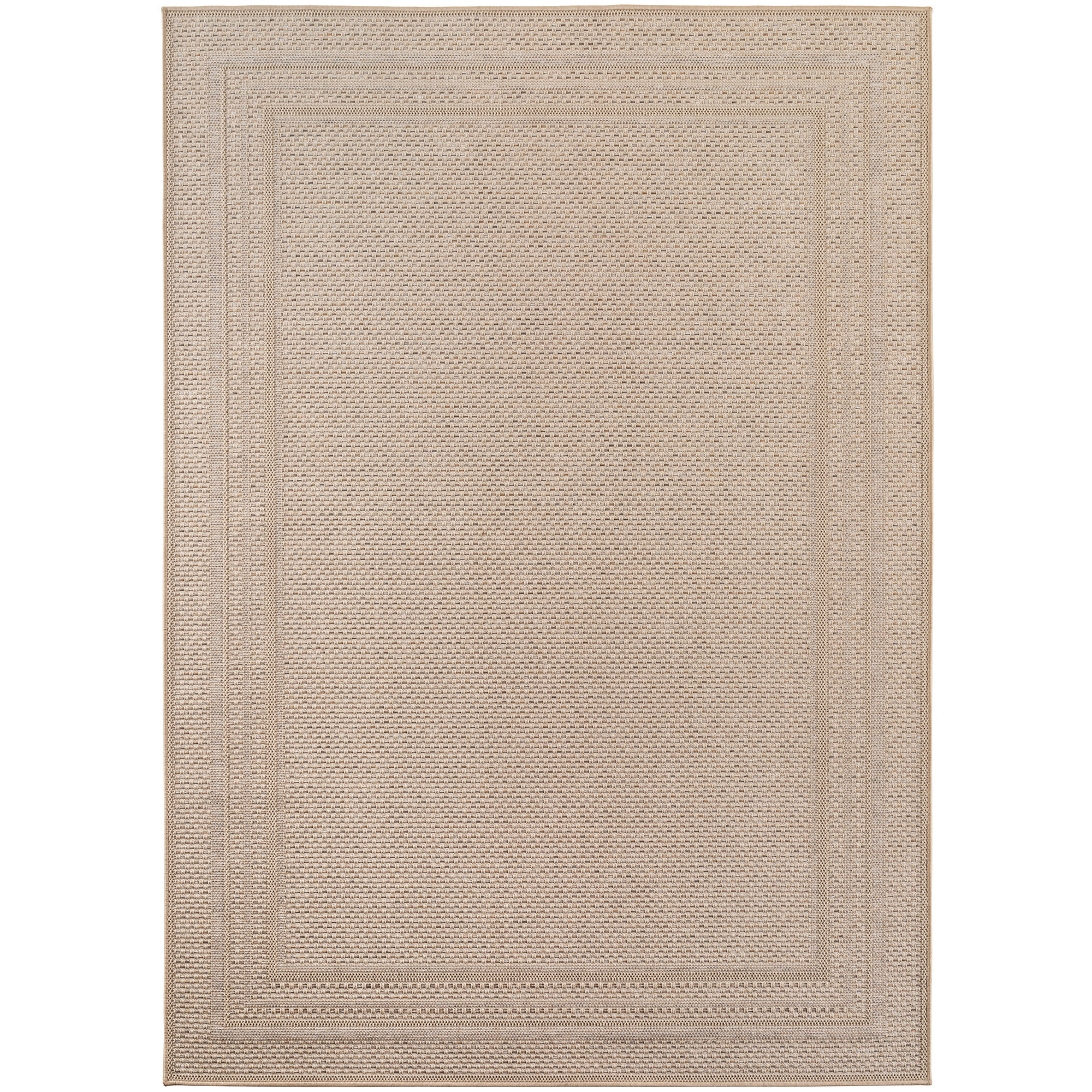 TENERIFE - Tapis intérieur/extérieur beige, design contemporain