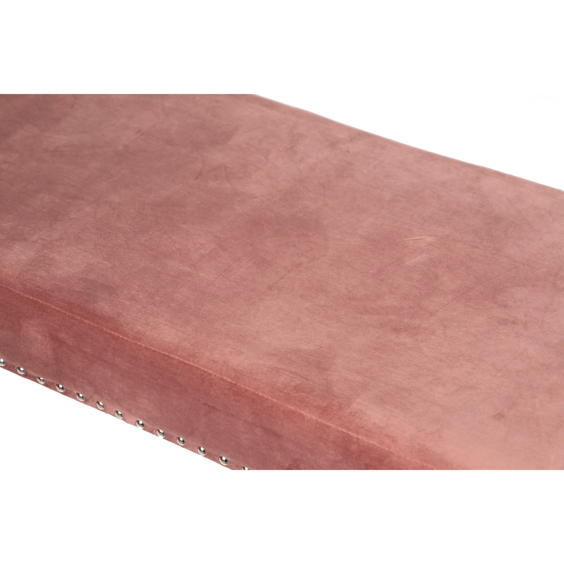 Pie De Cama Velvet Rosa 95x50x50 Cm