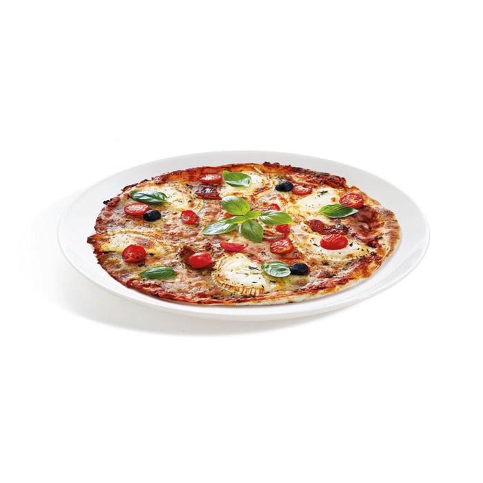 Assiette plate  Diwali Blanc - Luminarc - verre opale extra résistant