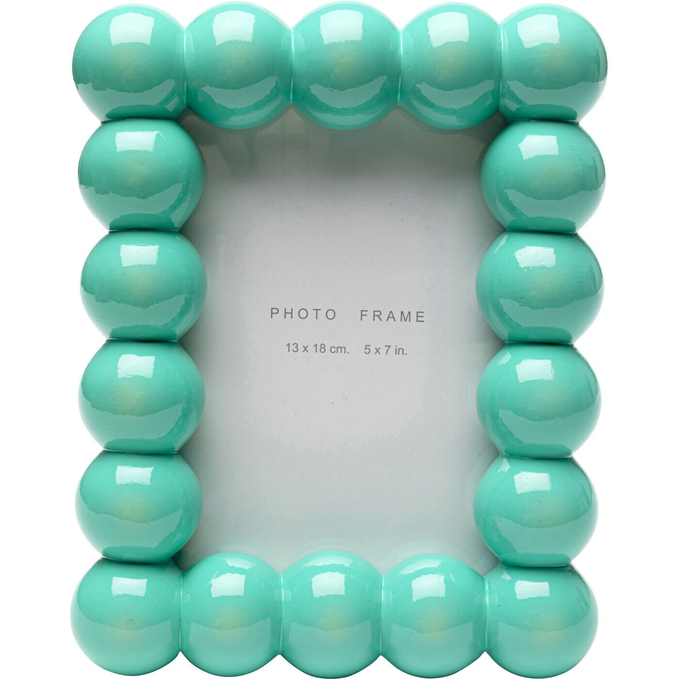 Cadre photo Bubble 19x23cm turquoise Kare Design