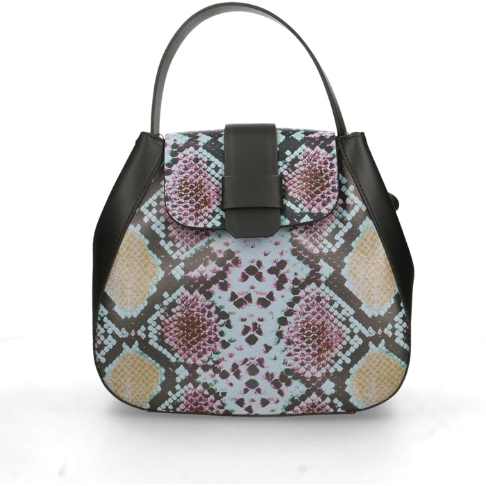 Borsa a mano da donna In Vera pelle Made in Italy 25x22x12 cm