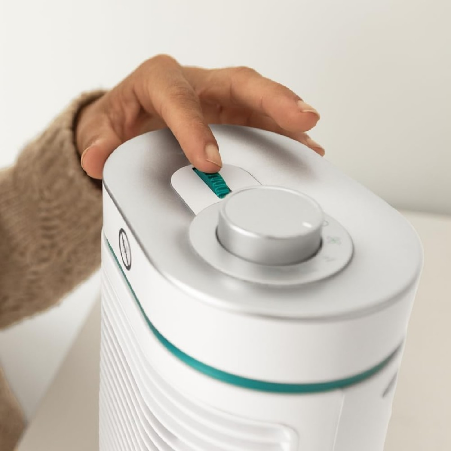 Cecotec Calefactor cerámico de sobremesa ReadyWarm 1550 Max Ceramic Rotate White