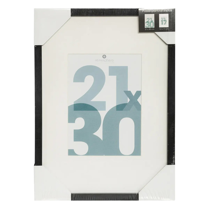 Cadre photo "Manu" noir 21x30cm