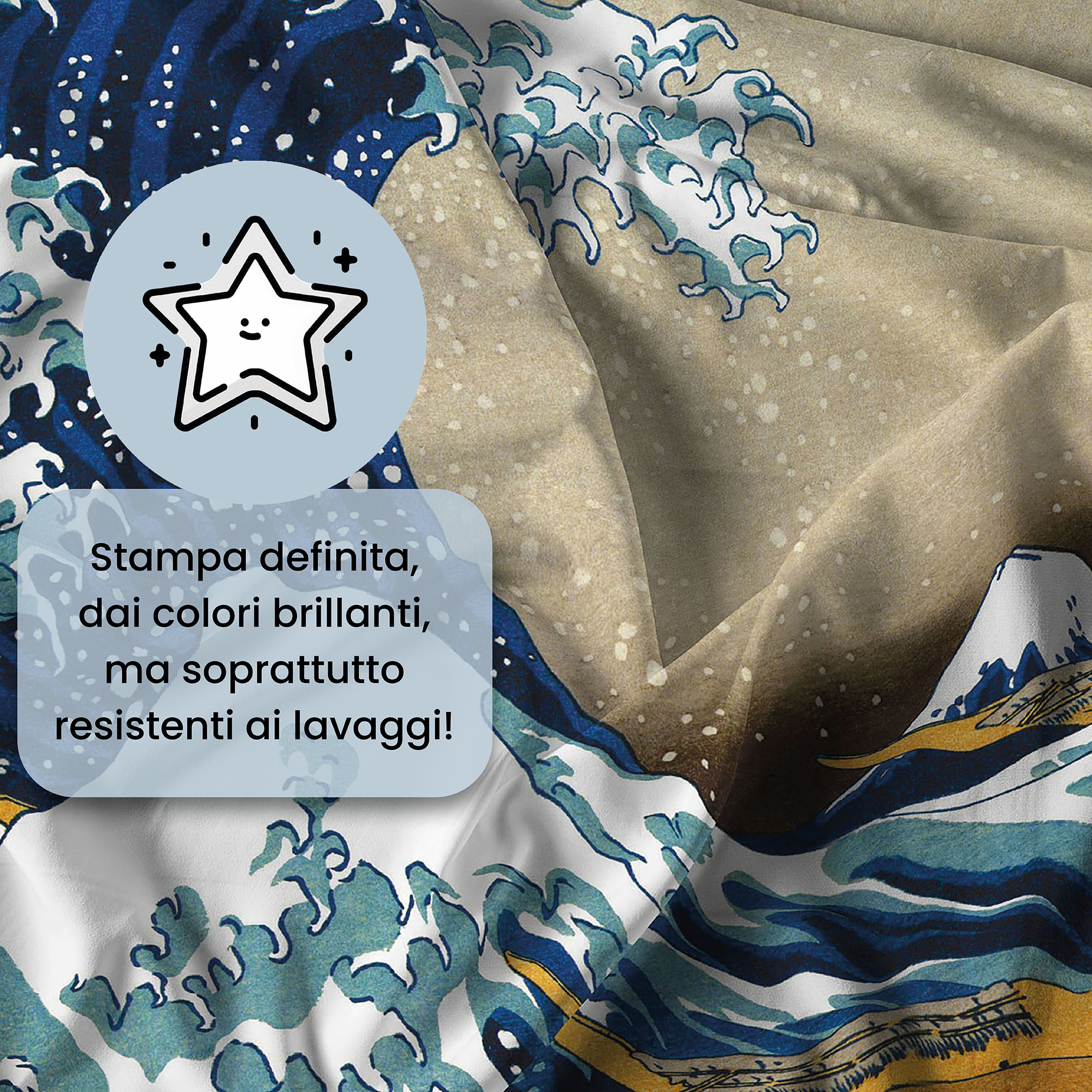 PARURE COPRIPIUMINO ARTE, STAMPA DIGITALE, 100% MICROFIBRA - MATRIMONIALE