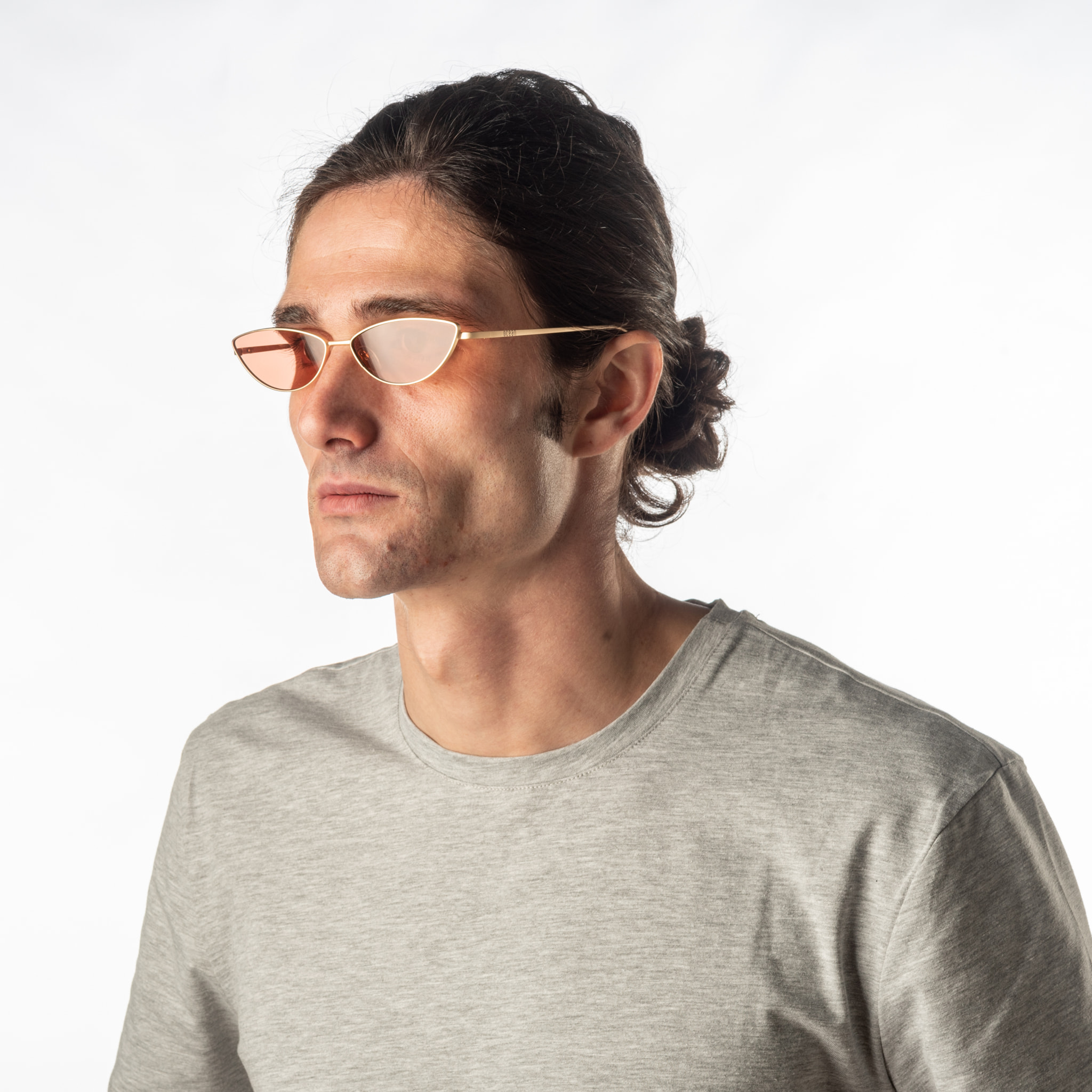 Gafas de sol OCEAN LIVERPOOL - Dorado mate / Roja transparente