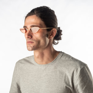Gafas de sol OCEAN LIVERPOOL - Dorado mate / Roja transparente