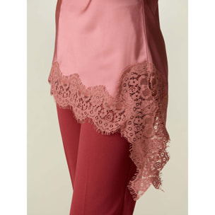 Oltre - Top lingerie asimmetrico - Rosa