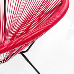 Fauteuil de jardin Acapulco rouge Kare Design