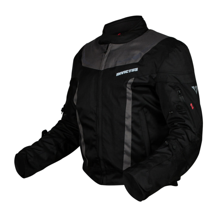 CHAQUETA DE MOTO ATLAS GREY  INVICTUS